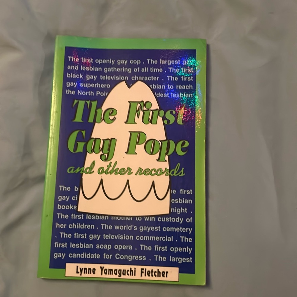 Rare used out of print book title the first gay pope and other records 123 pgs